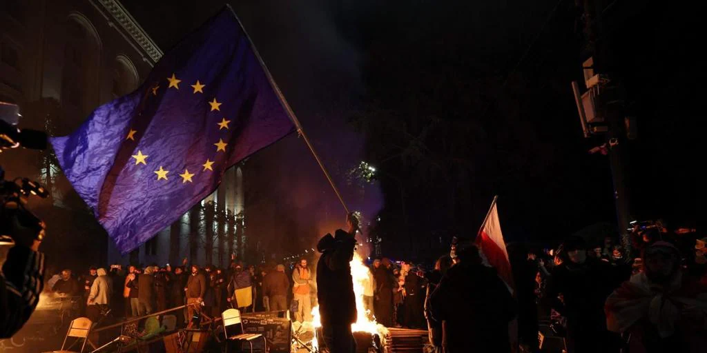 Strong unrest in Georgia following the government's decision to postpone talks with the EU until 2028