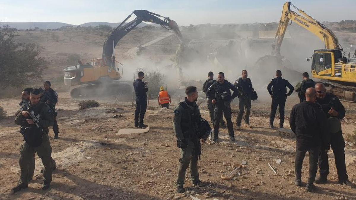 The Government of Israel evicts a Bedouin village to build a town only for Jews