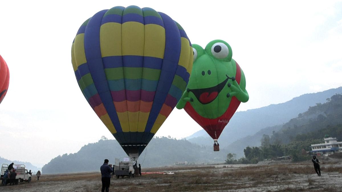 Nepal holds its first international hot air balloon festival