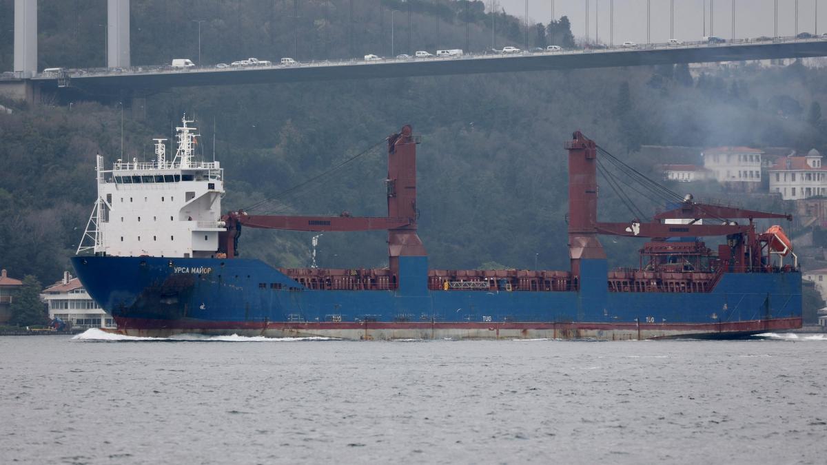 Russian cargo ship sinks between Spain and Algeria after explosion on board