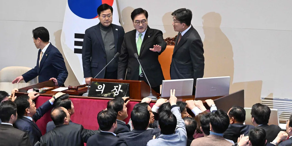 The acting president of South Korea was also dismissed by a motion of censure