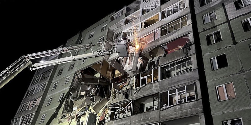 A Russian attack against a civil building leaves at least four dead in Sumy