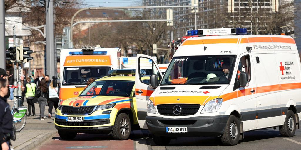 A car ram a crowd in Mannheim, Germany, and leaves at least two dead and several injured