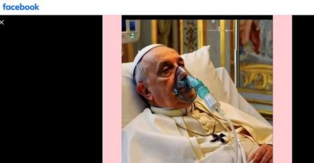 False image of the sick Pope, created through AI