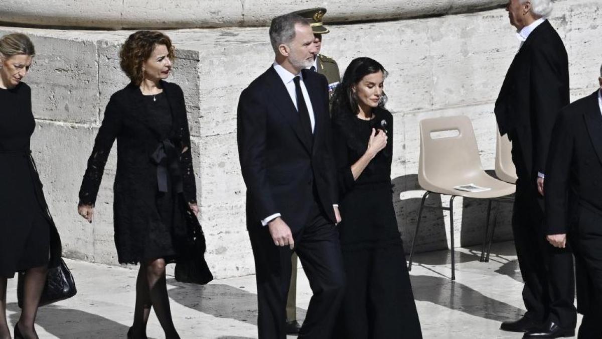 The goodbye of the kings of Spain to Pope Francis