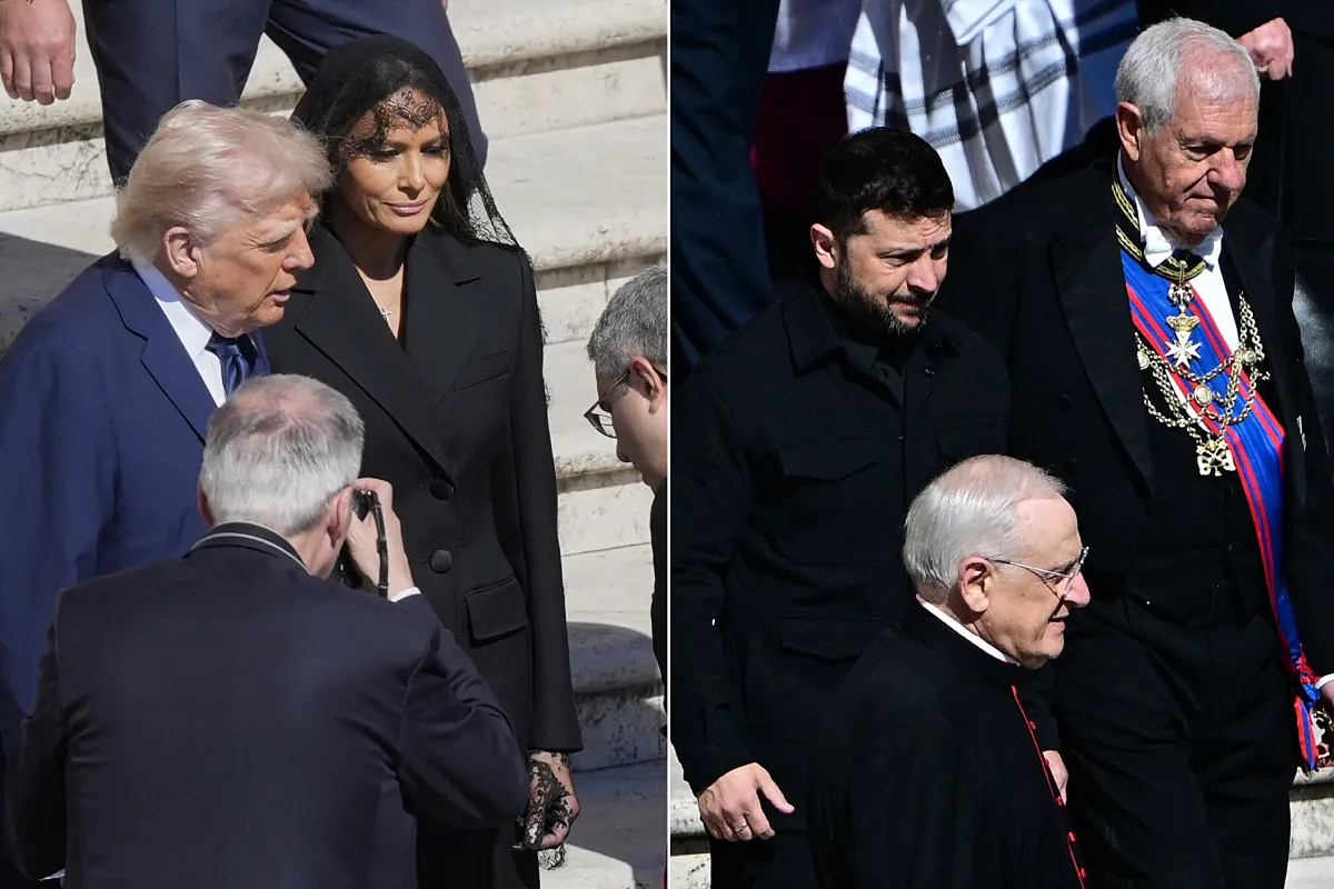 Trump and Zelenski meet in Rome before Pope Francis's funeral
