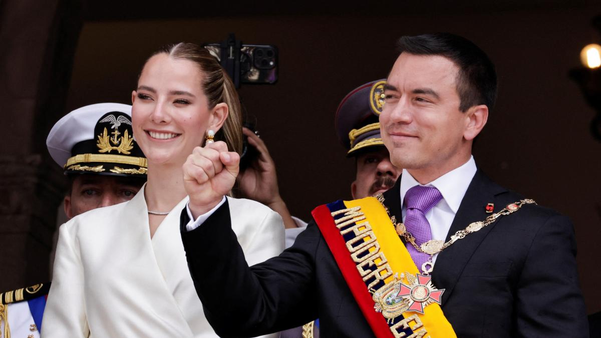 Daniel Noboa swears as president of Ecuador and undertakes to maintain "war" against organized crime