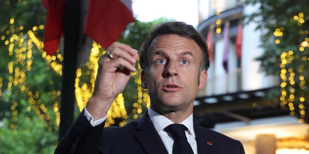Macron expects Trump to respond with "acts" to Putin's lies