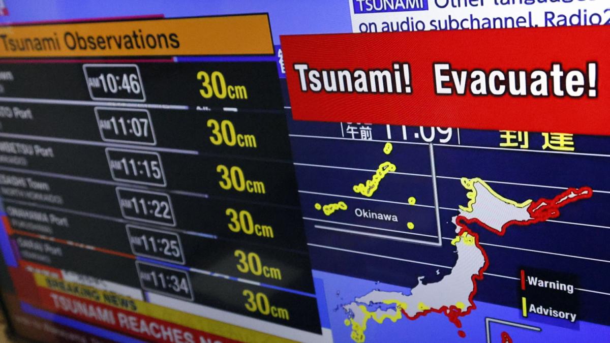 The North of the Pacific, on Tsunami alert