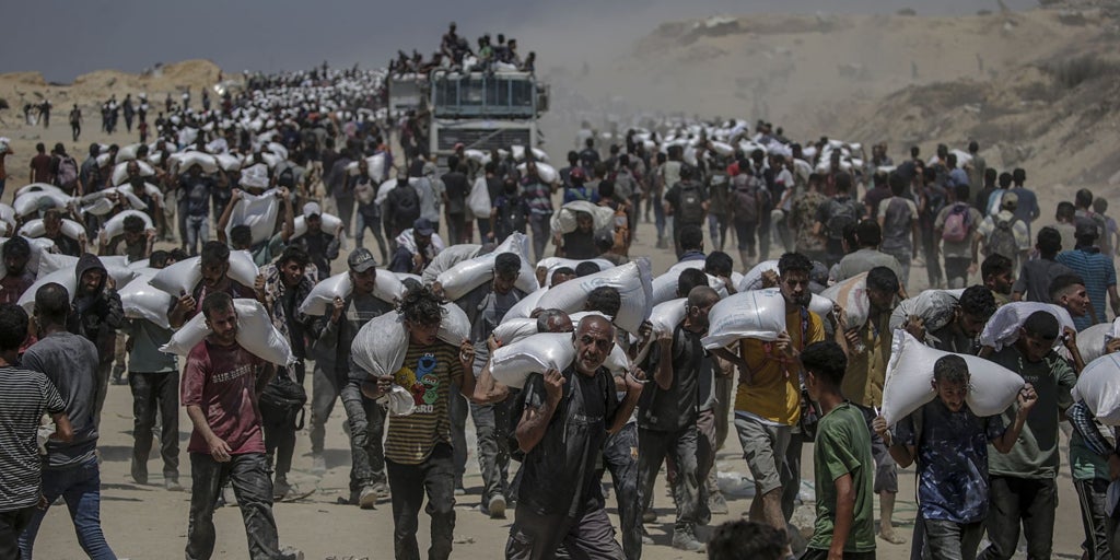 The aid finally returns to Gaza after the indignation for famine