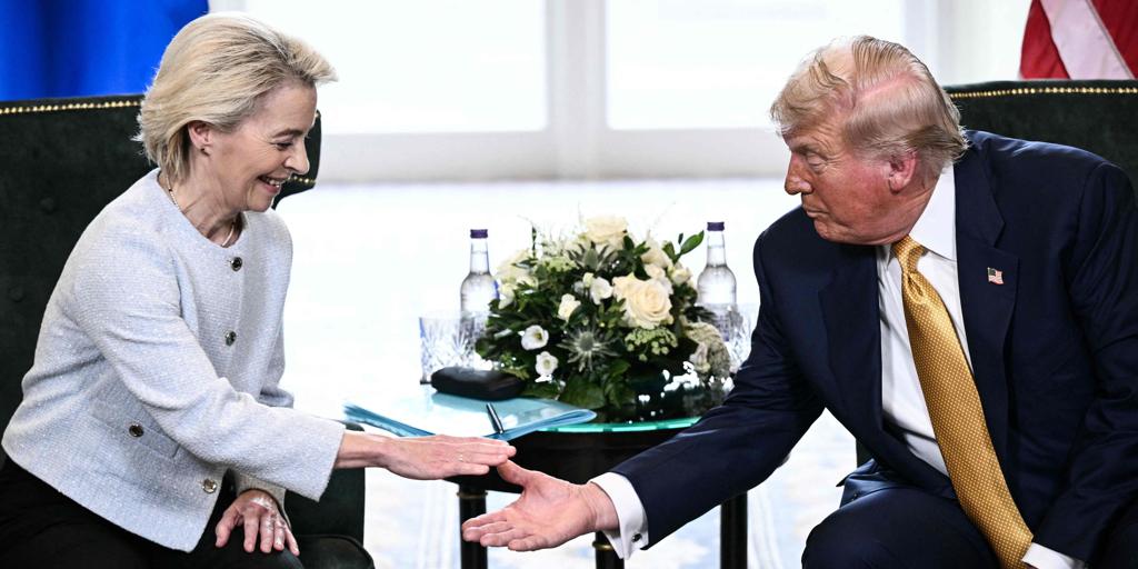 Trump and von der Ley in 15% tariffs for Europe