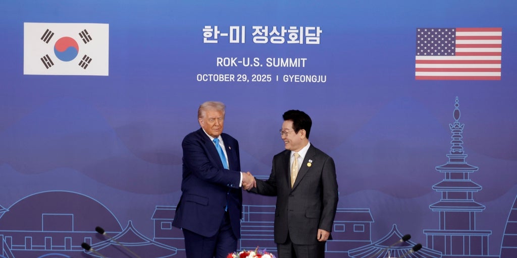 Kim Jong-un greets Trump's landing in Korea with a missile